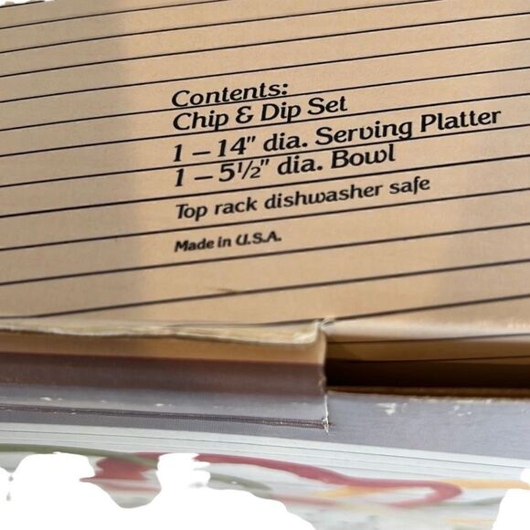 Vintage Majestic Images Chip & Dip Set Pink Lucite New - Picture 13 of 13